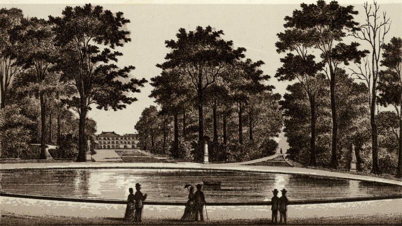 Bruxelles/Brussels: View of the park (litho) 作： ヨーロピアンスクール