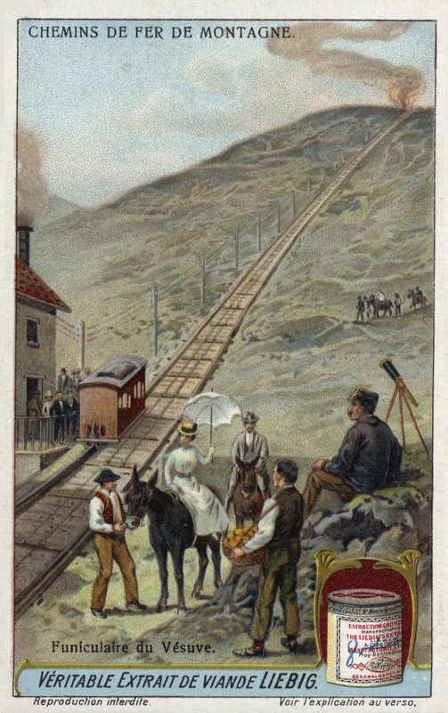 ベスビオケーブルカー鉄道、イタリア 作： ヨーロピアンスクール