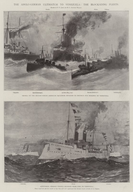 封鎖艦隊、ベネズエラへの英独最終通告 作： フレッド・T・ジェーン