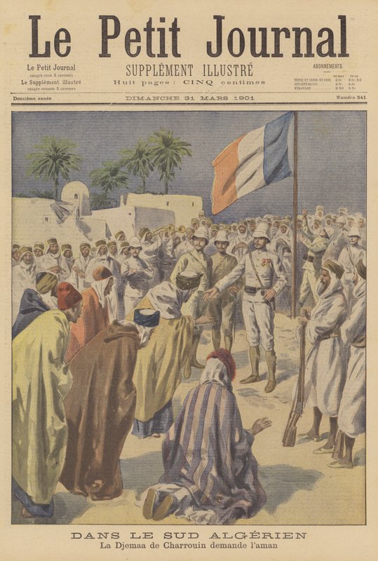 アルジェリア南部のフランス軍に降伏した反乱軍の首長 作： フランス語学校