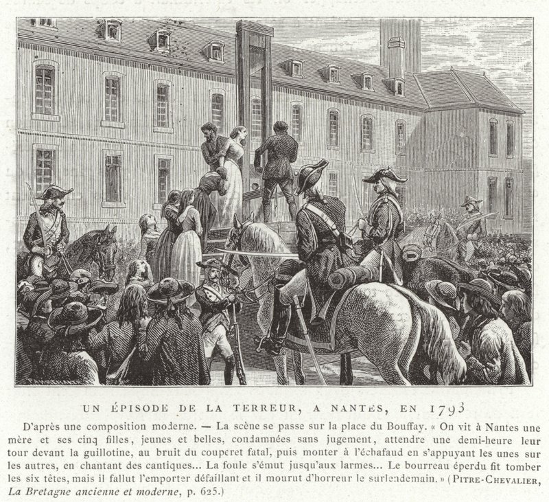 恐怖の統治、フランス革命、ナント、1793年のエピソード 作： フランス語学校