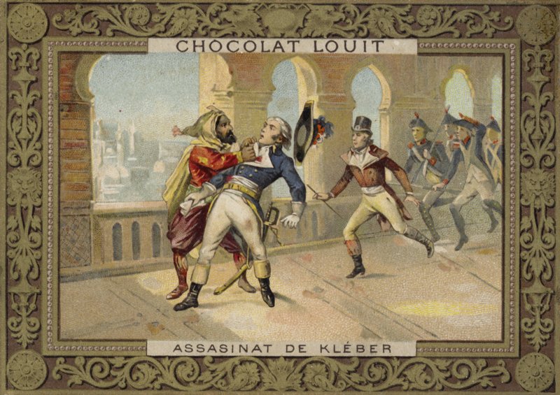 1800年カイロ、エジプトのフランス軍指揮官ジャンバティストクレベールの暗殺 作： フランス語学校