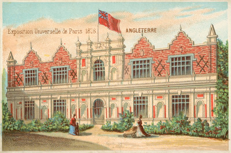 ブリティッシュパビリオン、万博博覧会、1878年 作： フランス語学校