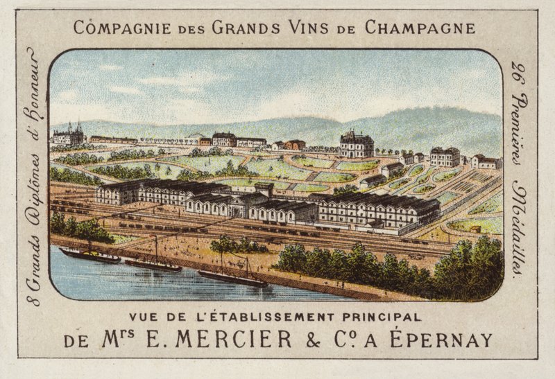 E Mercier and Co、シャンパーニュ生産者、フランス、エペルネ（クロモリト）の主な設立 作： フランス語学校