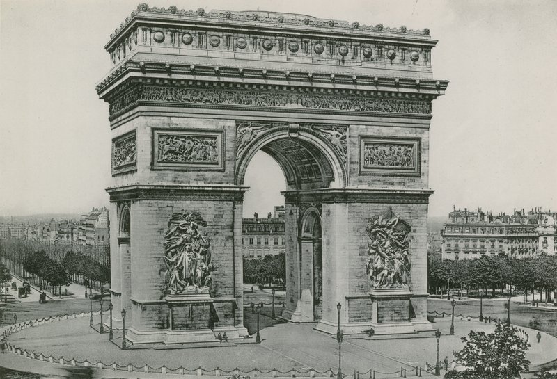 LArc de Triomphe、凱旋門（グラビア） 作： フランスの写真家
