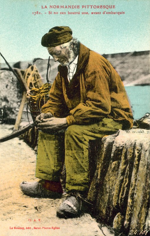 ノルマンディー、漁師 作： フランスの写真家