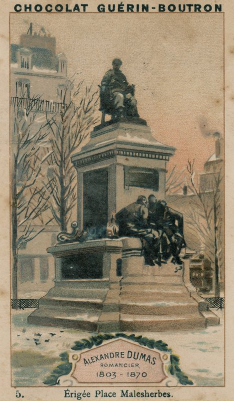 アレクサンドルデュマ、小説家、1803-1870年、エリジープレイスマルゼルブ 作： フランス語学校