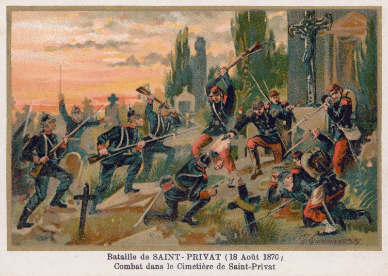 サンプリヴァの墓地での戦い 作： フランス語学校