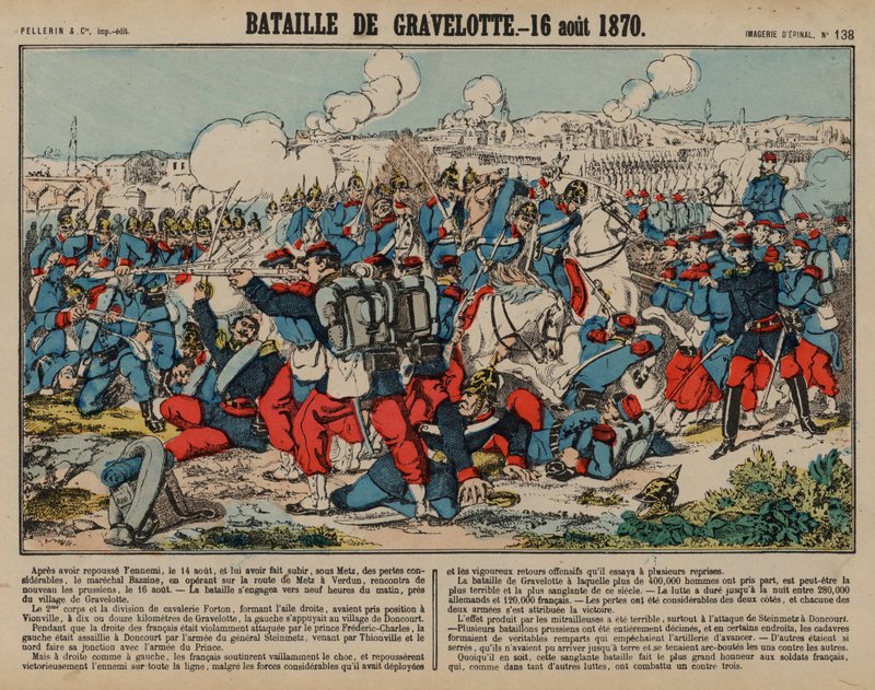 グラベロッテの戦い、普仏戦争 作： フランス語学校