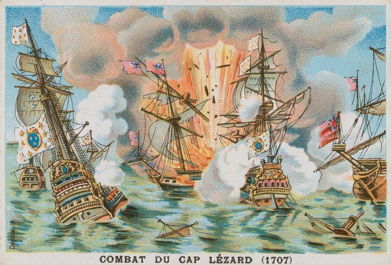 トカゲの戦い、1707年 作： フランス語学校