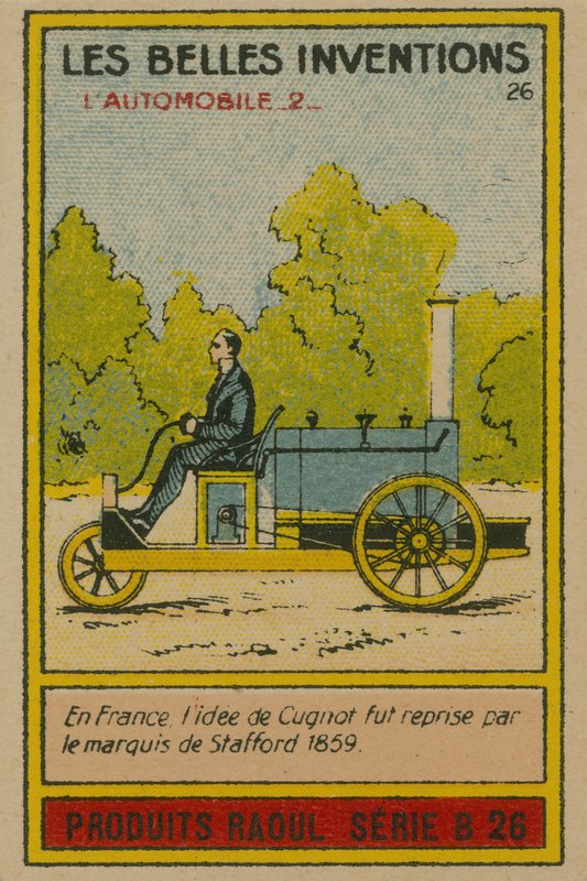 美しい発明カード、自動車 作： フランス語学校