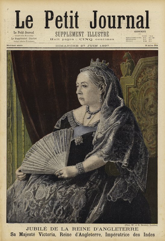 ビクトリア女王のダイヤモンドジュビリー、1897 作： フランス語学校
