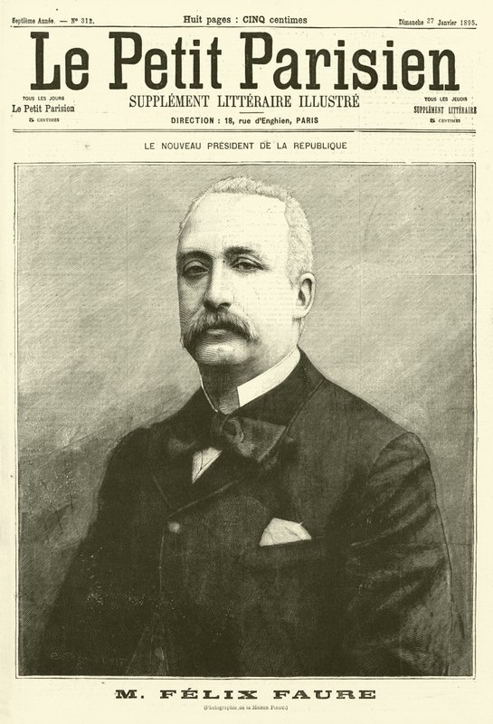 フェリックス・フォール（フランス新大統領）（版画 作： フランス語学校