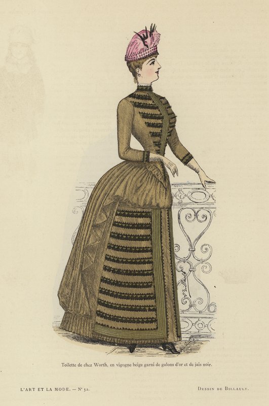 フランスのファッションプレート、1885-86 作： フランス語学校