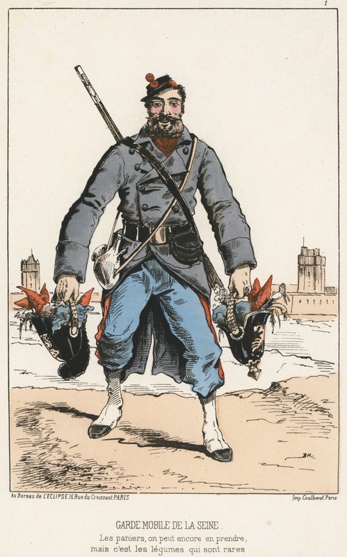 Garde Mobile de la Seine (カラーエングレービング) 作： フランス語学校