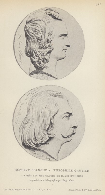 Gustave Planche Et Theophile Gautier (litho) 作： フランス語学校