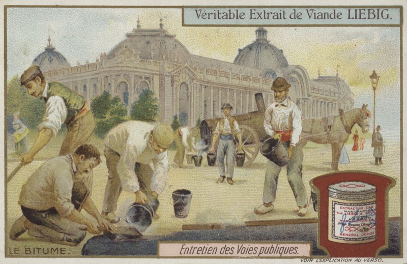 道路整備を特徴とするLiebigカード 作： フランス語学校