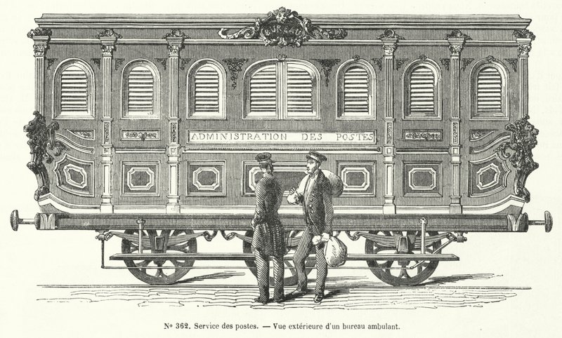 フランス国鉄の郵便馬車(彫刻) 作： フランス語学校