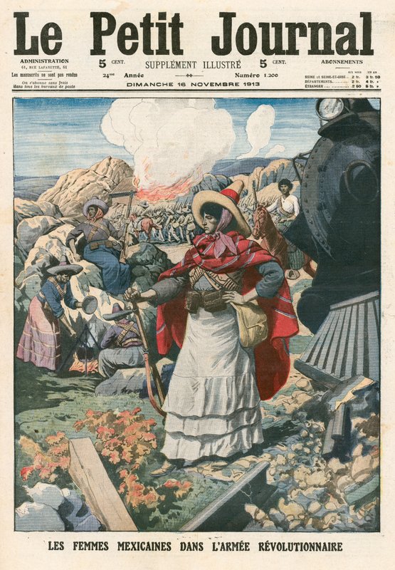 革命軍のメキシコ人女性 作： フランス語学校