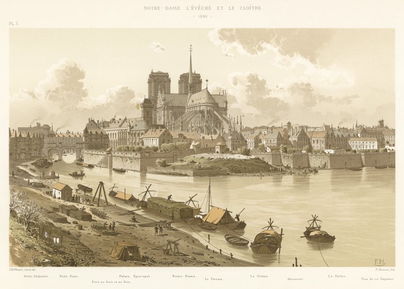 ノートルダムレヴェッシュと回廊、1595 作： フランス語学校