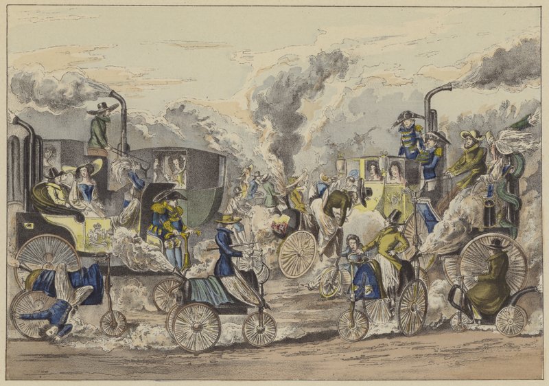 1831年のロンドン、リージェンツ・パーク（カラー・エングレーヴィング 作： フランス語学校