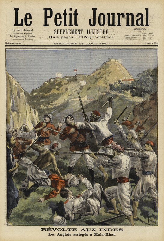 マラカンド包囲、インド、1897年 作： フランス語学校