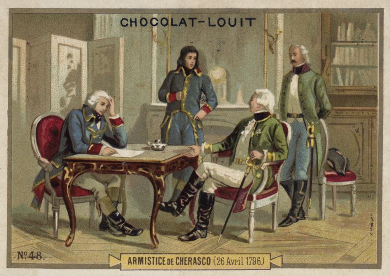 1796年4月26日、ケラスコの休戦 作： フランス語学校