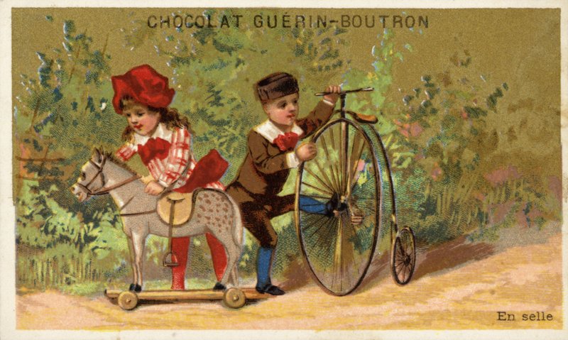 おもちゃの馬とおもちゃのサイクル 作： フランス語学校