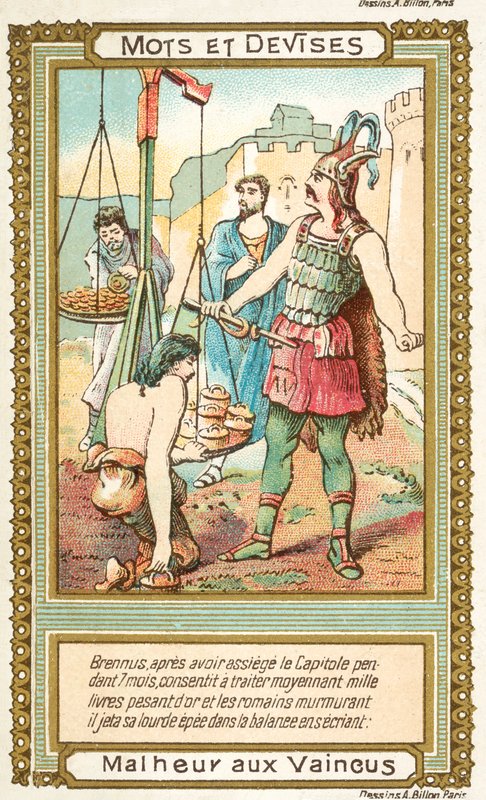 Vae Victis (Woe to the conquered) (chromolitho) 作： フランス語学校