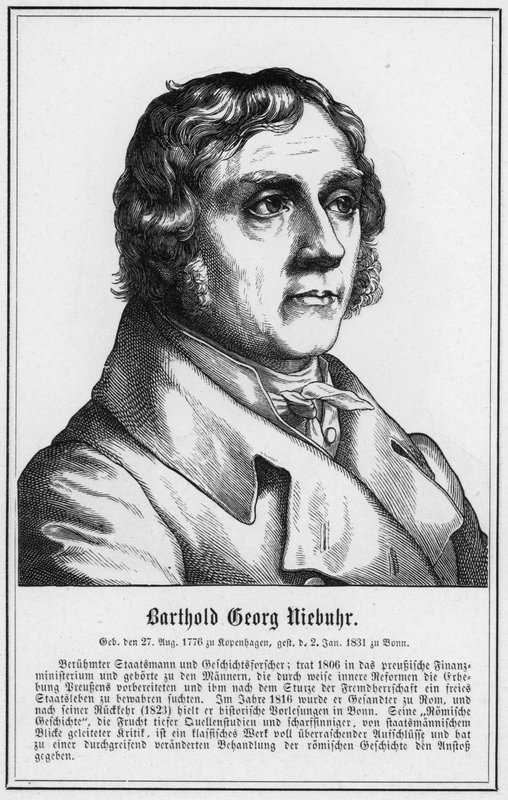 Barthold Georg Niebuhr（彫刻 作： ドイツ語学校