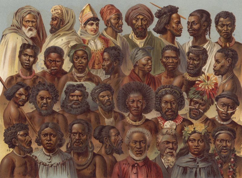 アフリカとオーストラリアの人々 作： ドイツ語学校