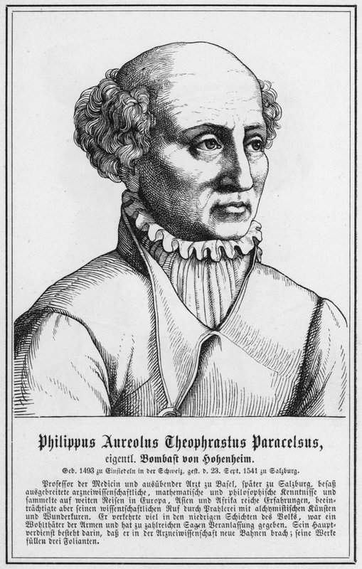 フィリッポス・アウレオルス・テオフラストス・パラケルスス(彫刻) 作： ドイツ語学校
