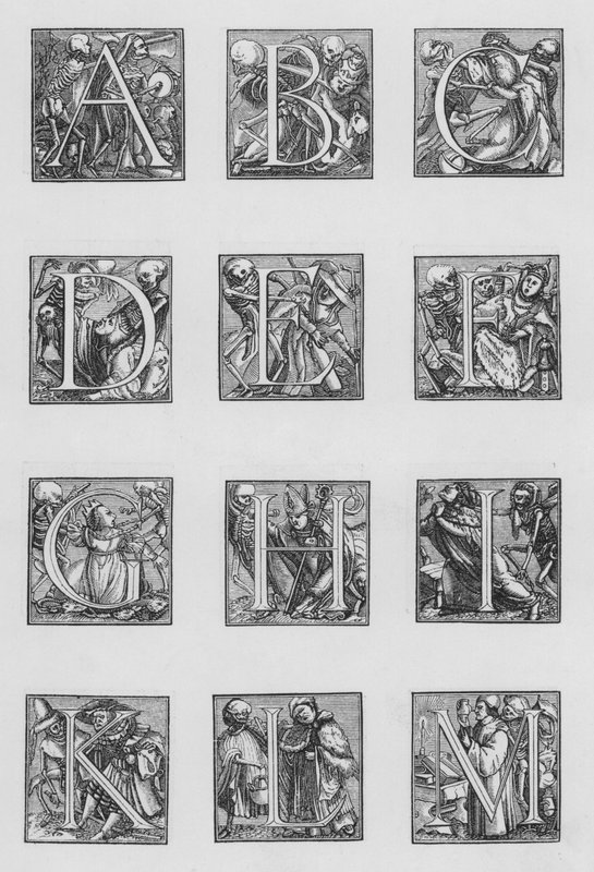 Holbeins Alphabet 作： ホルバイン・ザ・ヤンガー後のハンス