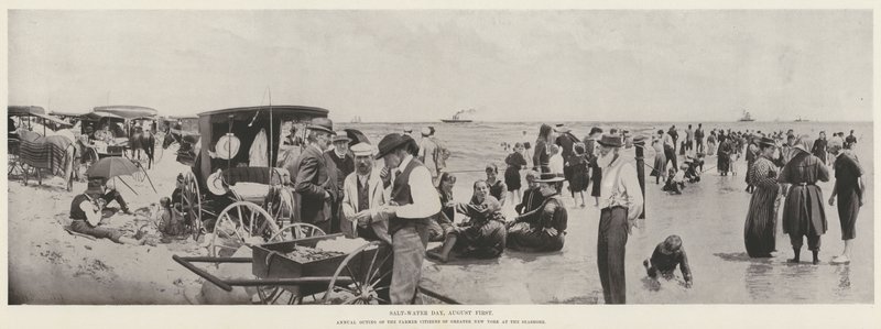 8月1日の塩水の日（モノクロ写真 作： ハリー・M・ペティット