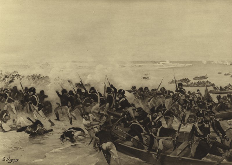 アブキールの戦い、1801（グラビア） 作： アンリ・ルイス・デュプレー