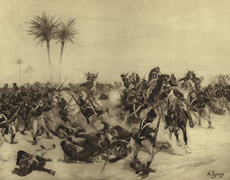 アレクサンドリアの戦い、1801（グラビア） 作： アンリ・ルイス・デュプレー