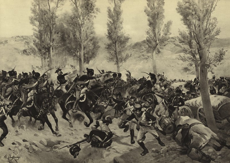 ビトリアの戦い、1813（グラビア） 作： アンリ・ルイス・デュプレー