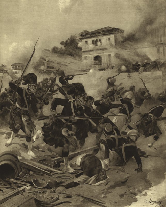 ラクナウの救済、1858（グラビア） 作： アンリ・ルイス・デュプレー