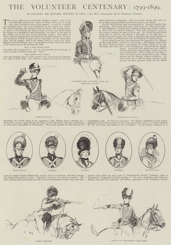 ボランティアセンテナリー、1799-1899 作： ヘンリー・チャールズ・セッピングス・ライト
