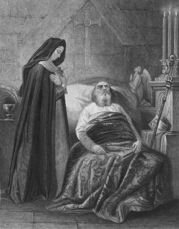 聖パトリックの死 作： ウォーレン後のヘンリー