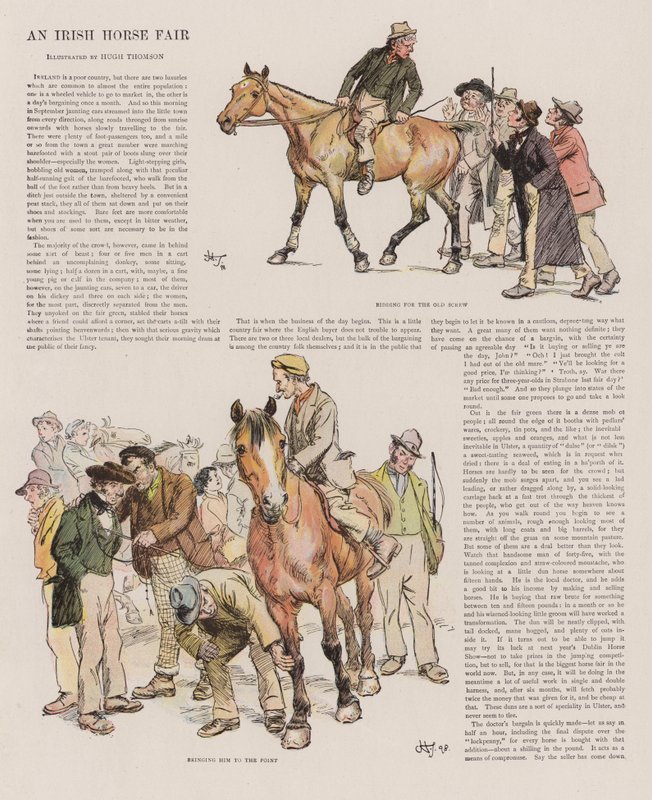 アイルランドの馬フェア 作： ヒュー・トムソン
