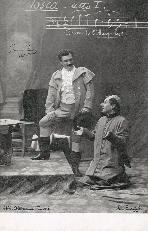 トスカ」のシーン（モノクロ写真 作： イタリアの写真家