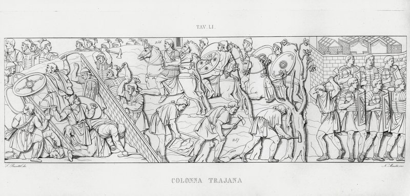 トラヤヌスの列柱」（彫刻作品 作： イタリア語学校