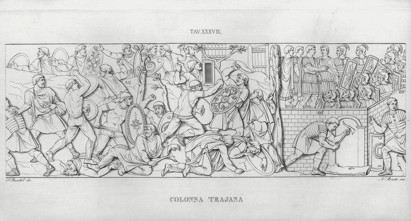 トラヤヌスの列柱」（彫刻作品 作： イタリア語学校