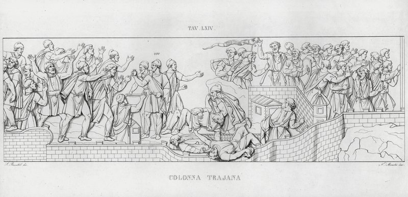 トラヤヌスの列柱」（彫刻作品 作： イタリア語学校