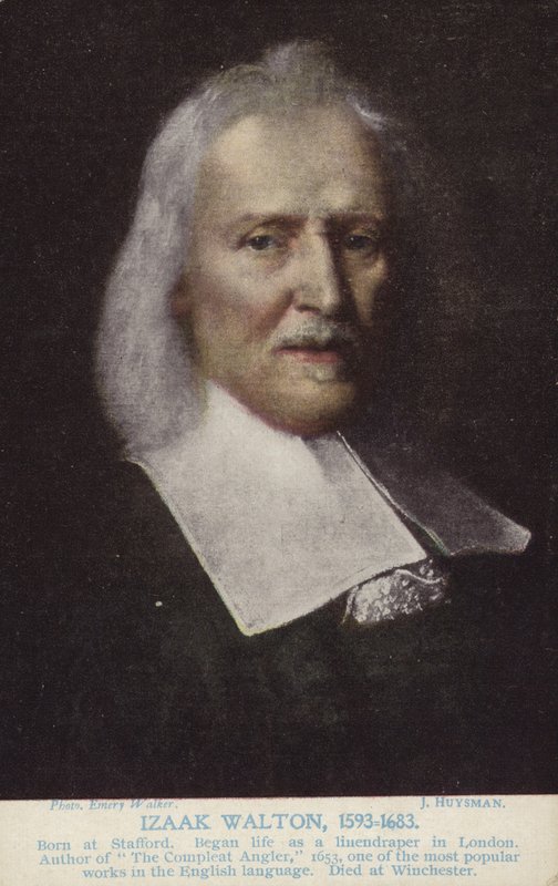 Izaak Walton（1593-1683）、英語作家 作： ジェイコブ・ユイスマンス
