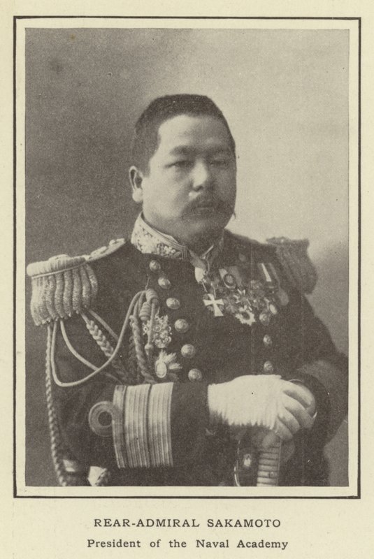 海軍士官学校の学長、坂本海軍大将 作： 日本の写真家