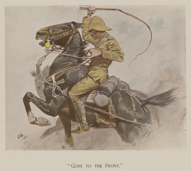 Guns to the Front（カラーリトグラフ 作： ジョン（後）チャールトン