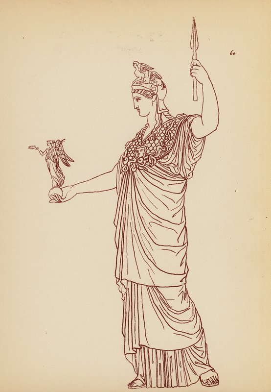 古代ギリシャの女性の衣装（リトグラフ） 作： ジョン・モア・スミス