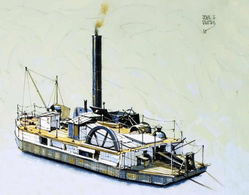 1844年建造の浚渫船ベルサ号 作： ジョン・S・スミス